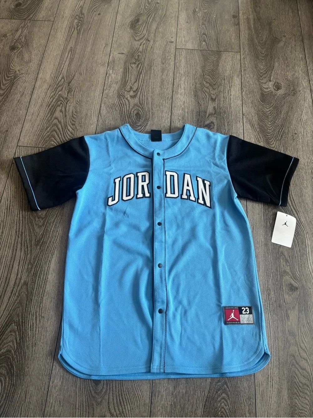 Jordan Kids' Short Sleeve Baseball Jersey - Blue/Black